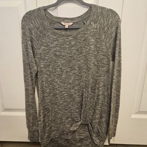 Juicy Couture Heather Gray Long Sleeve Top